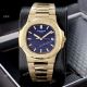 Copy Patek Philippe Nautilus Frosted Gold Watch with Luminous Dial Markers (5)_th.jpg